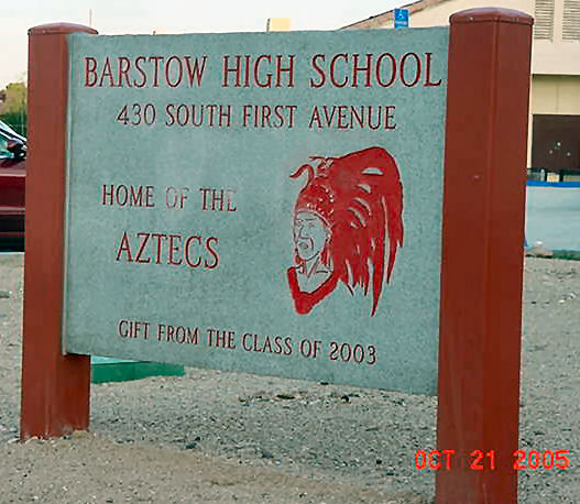 This new sign is a gift from the Class of 2003